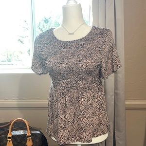 NWOT Cheetah Print Blouse 🐆